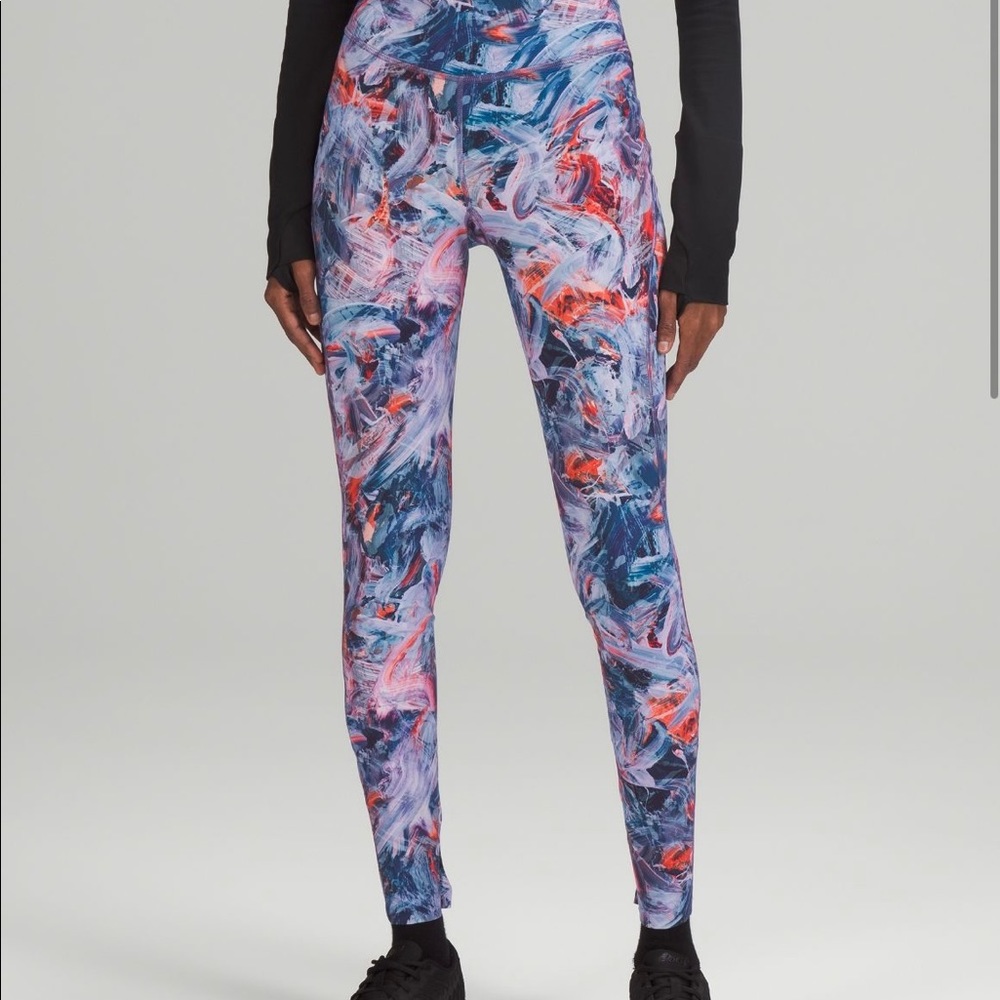 Base Pace High-Rise Running 
Tight 28" atmospheric purple multi